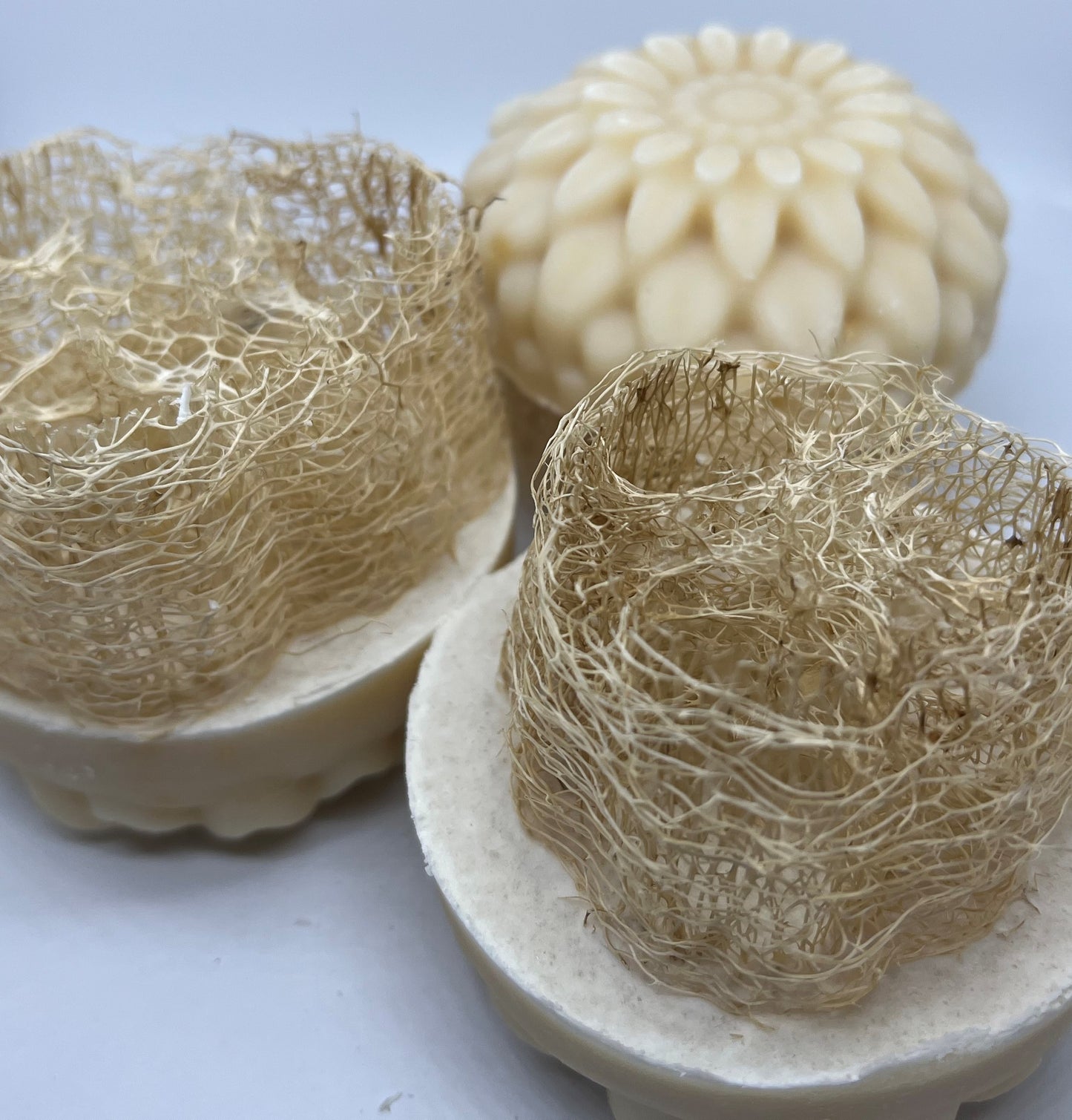 Warm Vanilla Sugar Goats Milk Floral Loofah Hand Soap