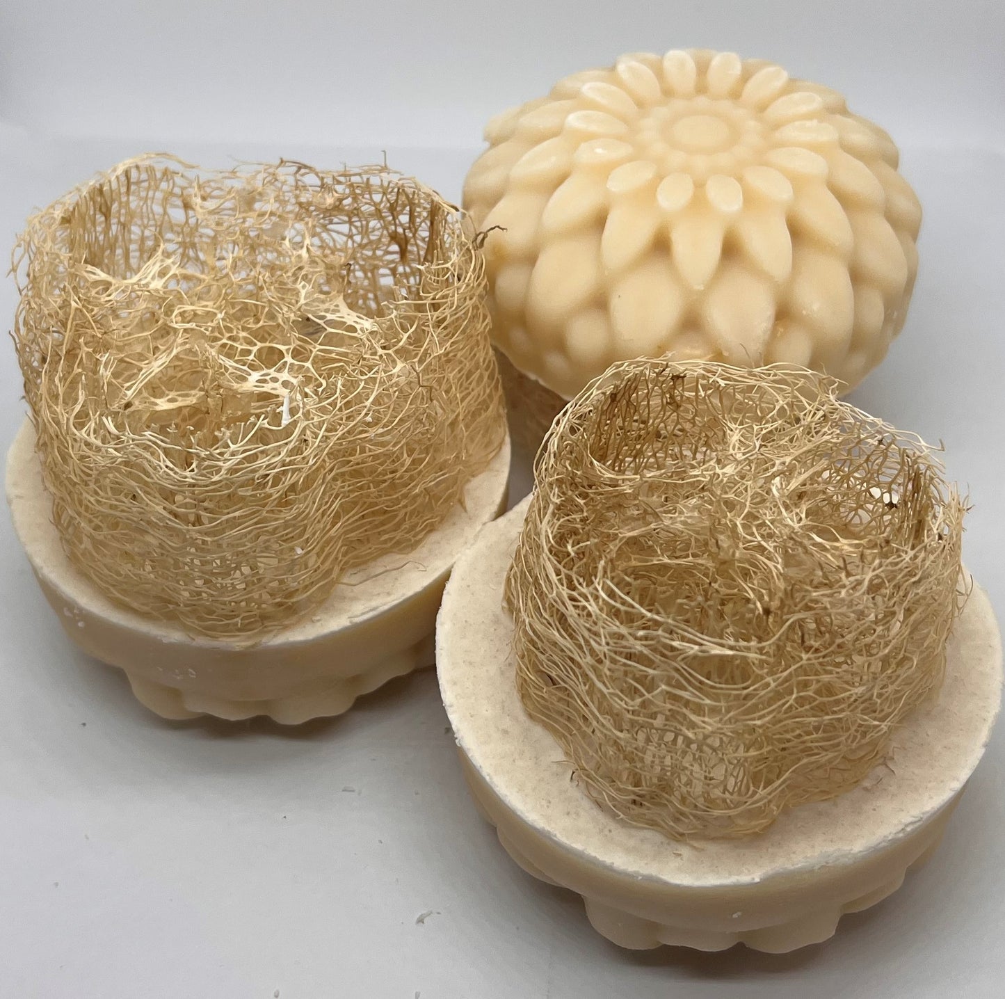 Warm Vanilla Sugar Goats Milk Floral Loofah Hand Soap