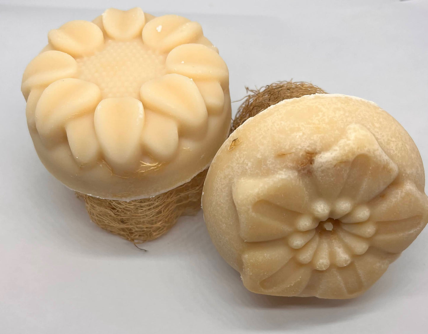 Warm Vanilla Sugar Goats Milk Floral Loofah Hand Soap