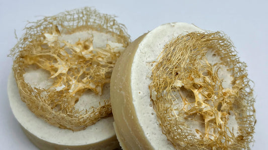 Honey Almond Goat Round Loofah Hand Soap