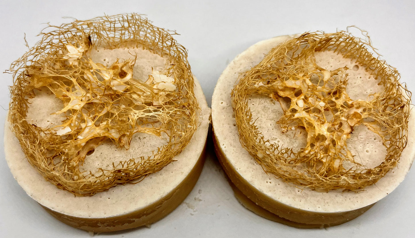 Honey Almond Goat Round Loofah Hand Soap