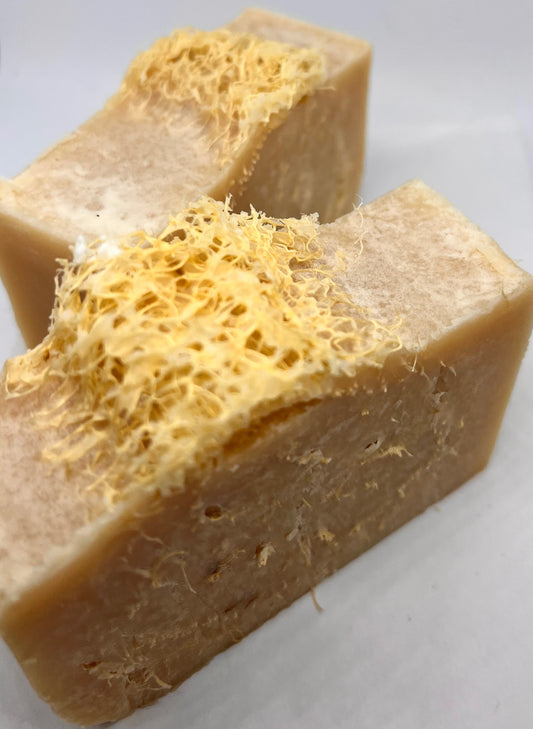 Midnight Orchid Goat Milk Soap Loofah Bar